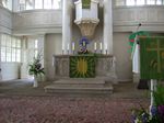 Foto: Altar mit Kanzel in der Kirche Mildenau