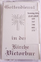 Bespielte Gottesdienst-Kassette
