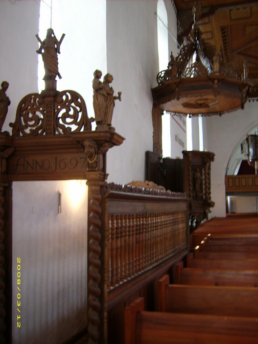 Foto: Cröplin-Kanzel in der Kirche St. Victor