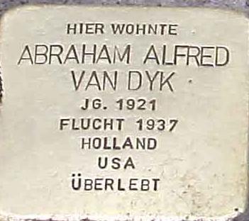 Stolperstein Abraham Alfred van Dyk