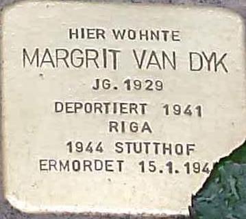 Stolperstein Margret van Dyk